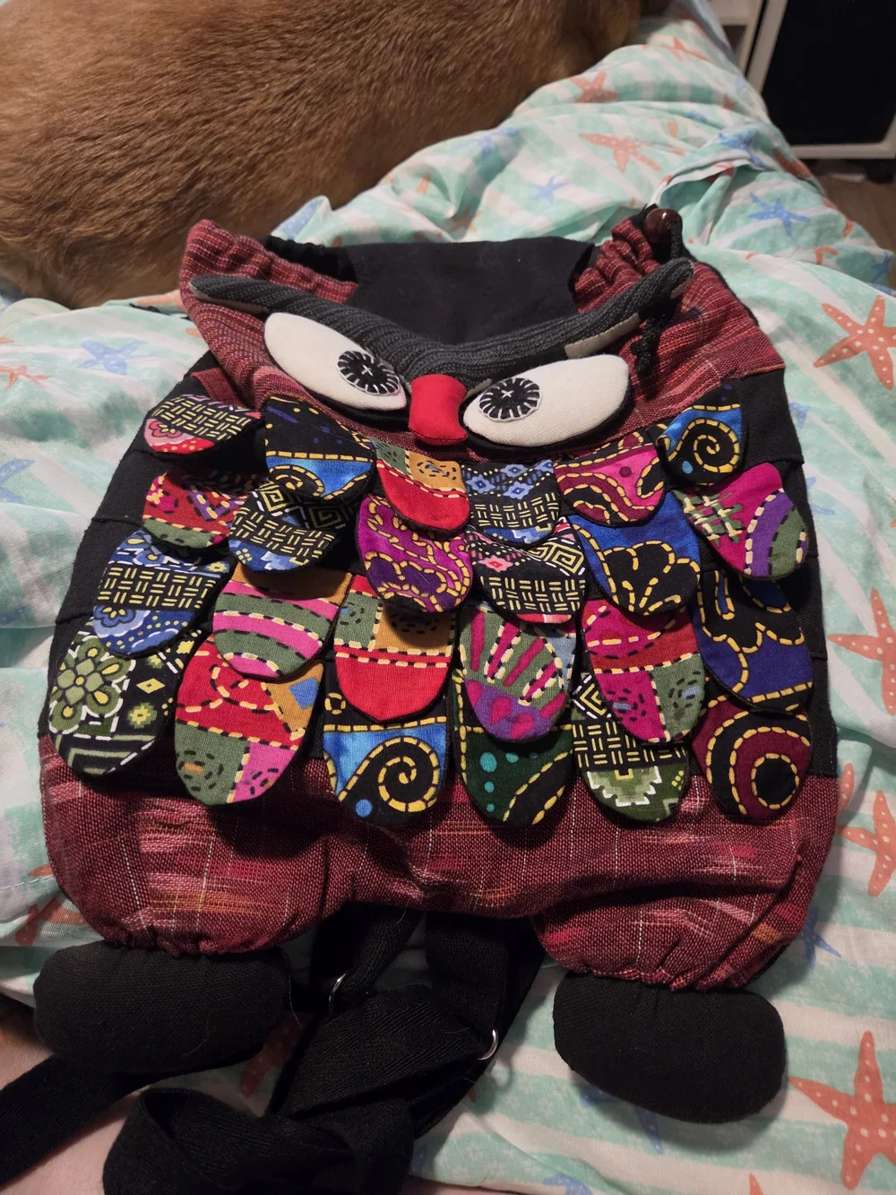 Kids Colorful Owl Patchwork Bottoms - Multicolor
